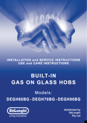 DèLonghi DEGH60BG Installation And Service Instructions Use And Care Instructions