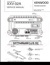 Kenwood XXV-02A - 25th Anniversary Products Amplifier Service Manual