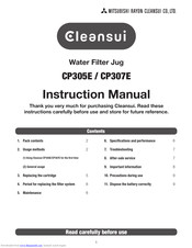 cleansui CP305E Instruction Manual