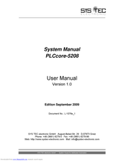 Sys Tec Electronic PLCcore-5208 User Manual