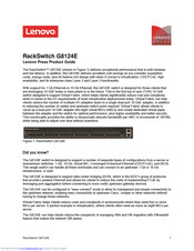 Lenovo RackSwitch G8124E Product Manual
