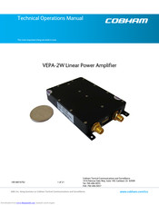 COBHAM VEPA-2W Operation Manual