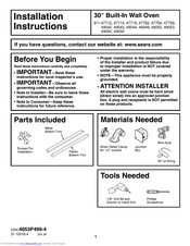 Kenmore 911.49049 Installation Instructions Manual