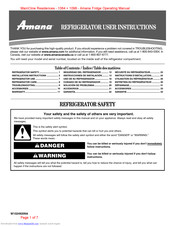 Amana W10249209A User Instructions