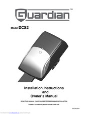 Guardian DCS2 Installation Instructions Manual