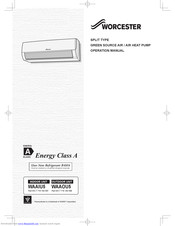 worcester waaiu5 Operation Manual