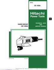 Hitachi CE 16SA Service Manual