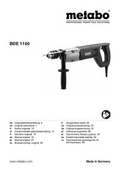 Metabo BDE 1100 - Manuals | ManualsLib