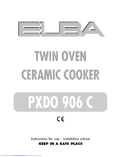 Elba PXDO 906 C Instructions For Use Manual