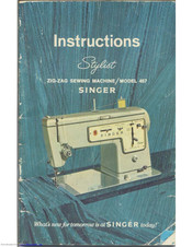 Singer Stylist 457 Instructions Manual