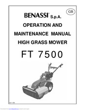 Benassi ft 7500 Operation & Maintenance Manual