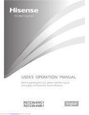 Hisense RS723N4WC1 User's Operation Manual