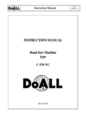doall c-530 nc Instruction Manual