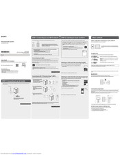 Sony SRS-ZR5 Operating Instructions Manual