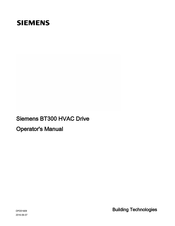 Siemens BT300 LonWorks Operator's Manual