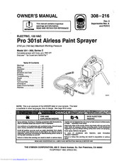 Graco PRO 301ST Owner's Manual