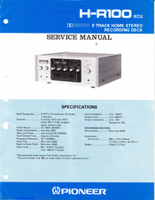 Pioneer H-R100 Service Manual