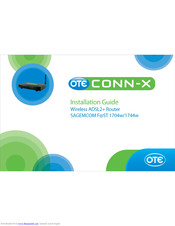 CONN-X SAGEMCOM FAST 1744W Installation Manual