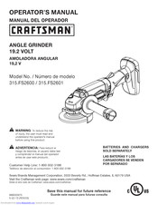 Craftsman 315.FS2600 Operator's Manual