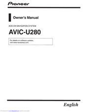 Pioneer avic-u280 Owner's Manual