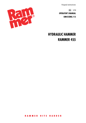 RAMMER 455 Original Instructions Manual