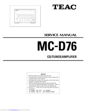 Teac MC-D76 Service Manual
