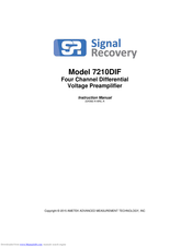 Signal Recovery 7210DIF Instruction Manual