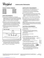 Whirlpool WDF560SAF Dimension Manual