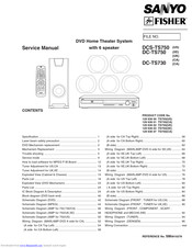 Sanyo DCS-TS750 Service Manual