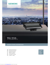 Siemens TG 233 Instruction Manual