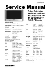 Panasonic TX-32PB50F, TX-28PB50F Service Manual