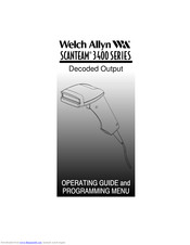 Welch Allyn scanteam 3400 series Operating Manual