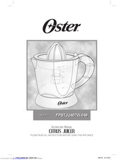 Oster FPSTJU407W-049 Instruction Manual