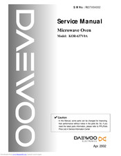 Daewoo KOR-63RA0S Service Manual