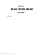 Konica Minolta MS-501 Service Manual