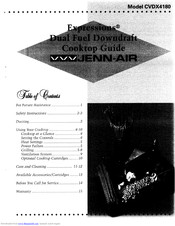 Jenn-Air Expressions CVDX4180 Manual