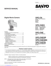 Sanyo VPC-C6EXBK Service Manual