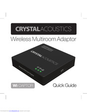 Crystal Acoustics Wi-DAPTOR Quick Manual