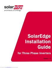 SolarEdge Power Harvesting System Installation Manual