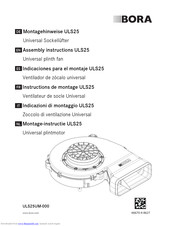bora ULS25 Assembly Instructions Manual