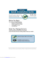 D-Link DUB-A2 Quick Installation Manual