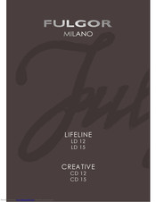 FULGOR CREATIVE CD 15 Manual