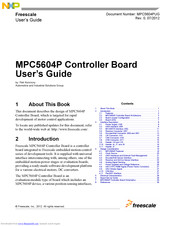 Freescale Semiconductor MPC5604P User Manual