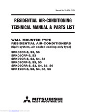 Mitsubishi Electric SRK09CRP-S Technical Manual