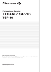 Pioneer TORAIZ SP-16 Operating Instructions Manual