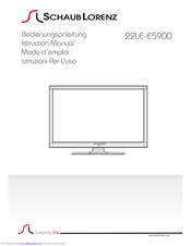 Schaub Lorenz 22LE-E5900 Instruction Manual