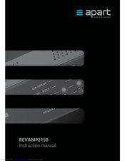 AUDIOPROF REVAMP2150 Instruction Manual