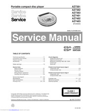 Philips AZ 7383 Service Manual