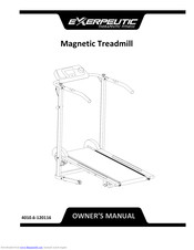 Exerpeutic Magnetic Treadmill 4010.6-120116 Owner's Manual