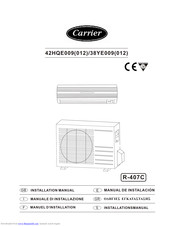 Carrier 42HQE009(012) Installation Manual